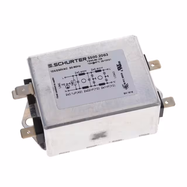 5500.2063 SCHURTER Inc.  Moduli di filtro di linea di alimentazione